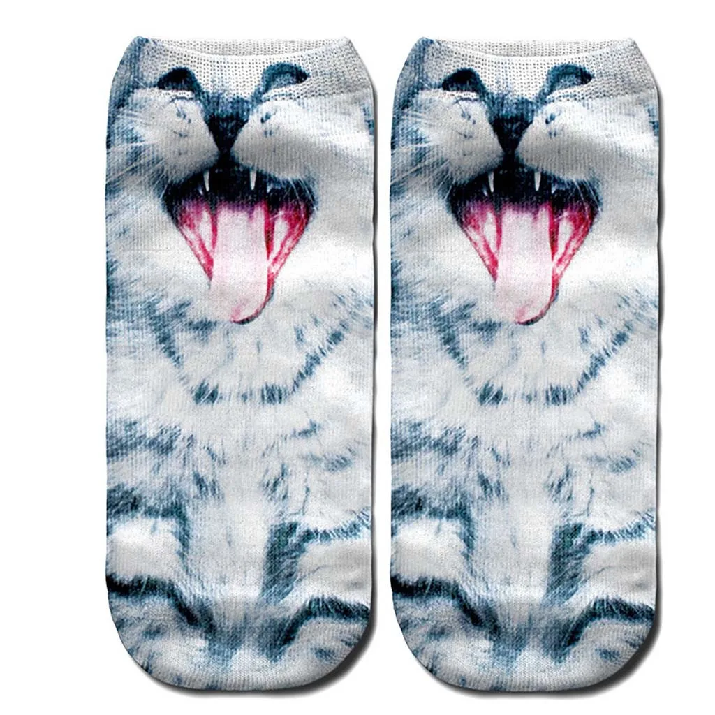 SAGACE/Новинка Женские носки с объемным изображением забавного кота Милые