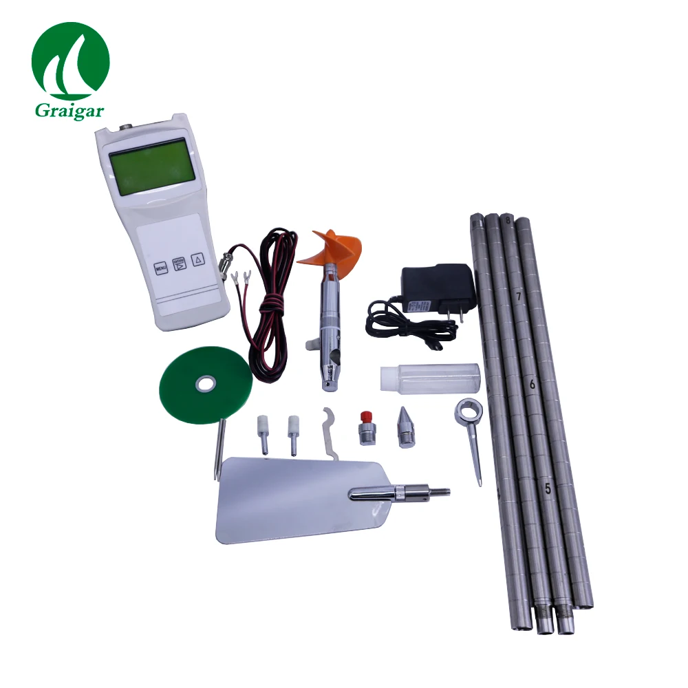 en Ucuz LS1206B Spiral Kürek Tipi Hız Test Cihazı Su Debimetre CBL-1 Tipi Pompa Akış ölçer