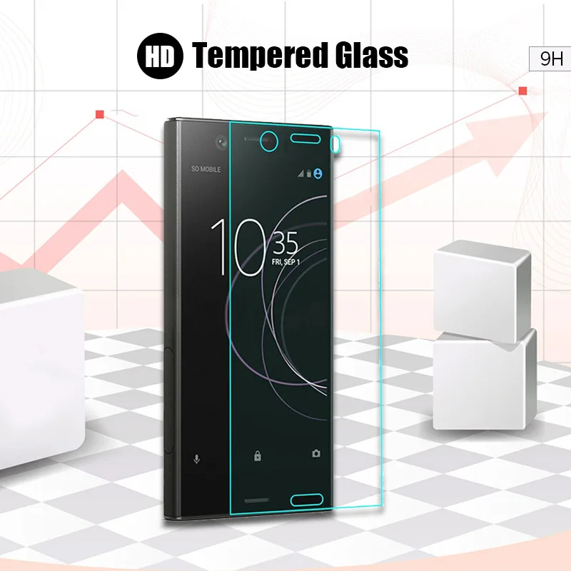 Защитное стекло закаленное для Sony Z R1 Plus T2 Ultra T3 9H M M2 M4 Aqua M5 HD|Защитные стёкла и