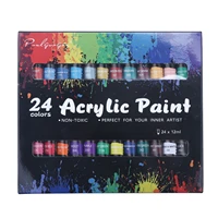 1224 color acrylic paint set for canvas wood clay fabric nail art ceramic craft 12ml home paint by number versatile paints