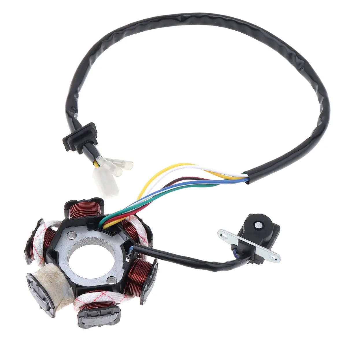 GY6-125 Scooter Generator 6 Coils Magneto Stator for 125cc and 150cc Chinese GY6 Engine ATVs Go Karts Mopeds |