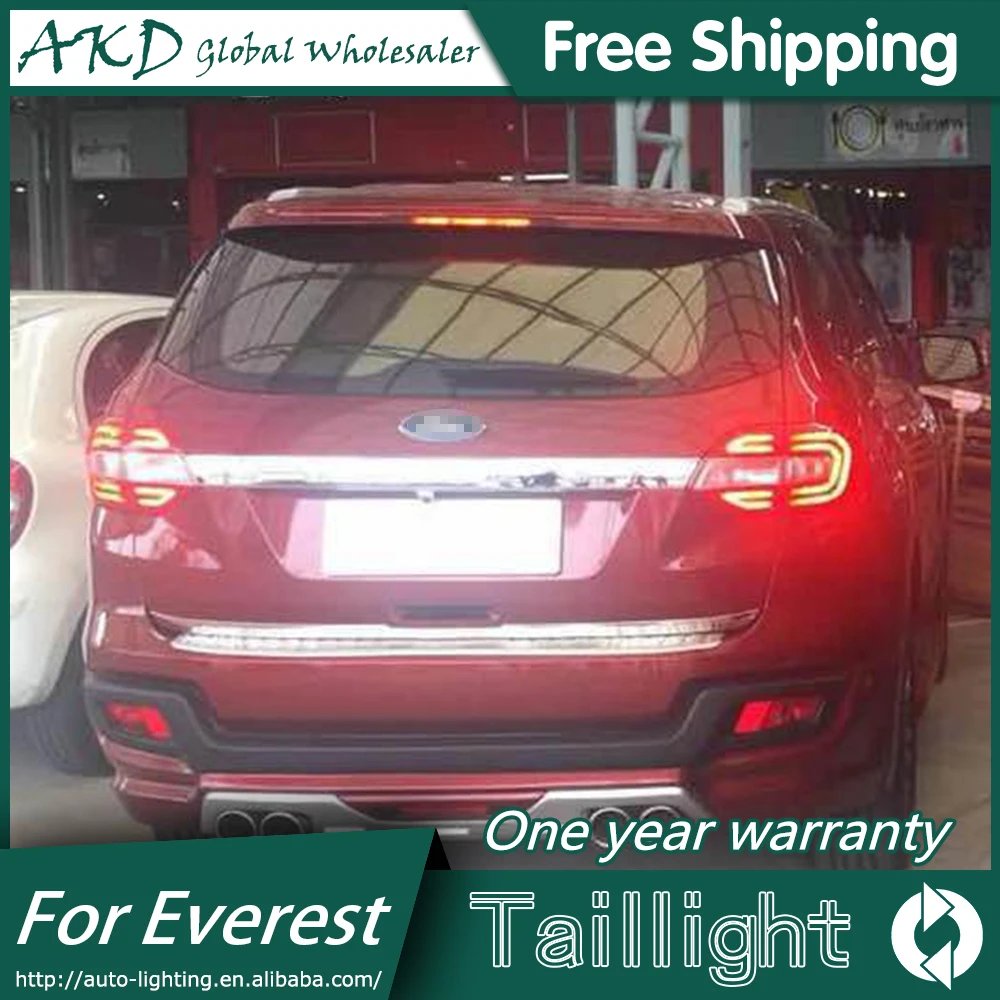 

AKD Car ranger Tail lights For Ford Everest 2015-2018 Taillights LED DRL Running lights Fog lights angel eyes Rear parking