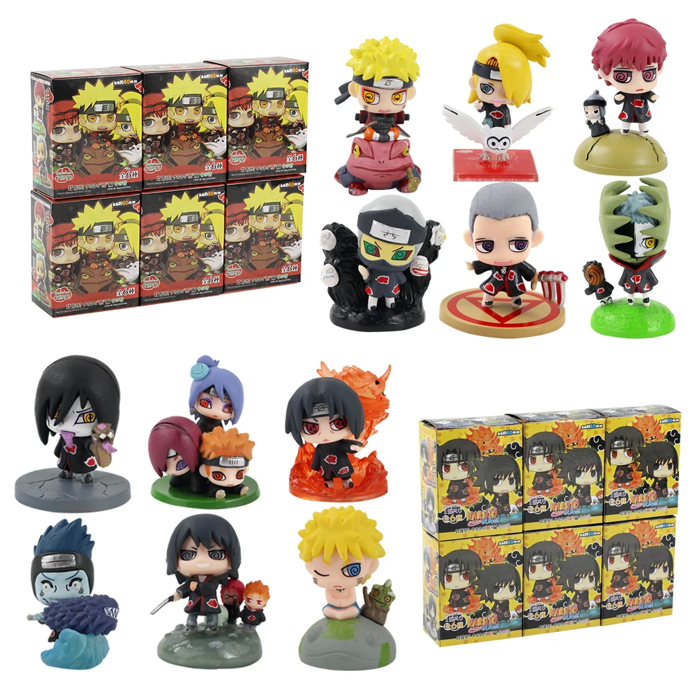 6 шт./компл. аниме экшн-фигурки модели игрушки 4 5 см-6 см | Игрушки и хобби