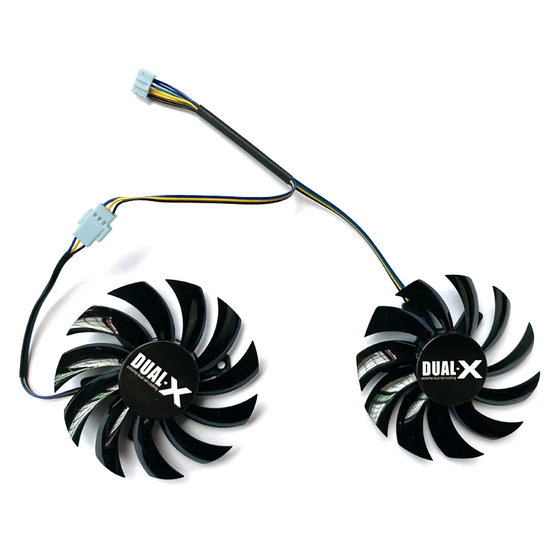 

2PCS 75MM Firstd FD7010H12S 4PIN Cooling Fan For Sapphire R9 270 GTX 550 750 770 Ti ASUS GTX760 12V 0.35A GTX1050Ti Cooler Fan