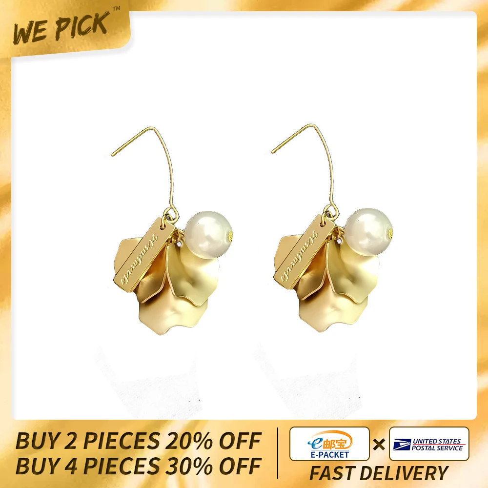 

2020 Dangle Earrings Women High Pearl Petal Temperament Personal Send Customer Gift Advanced Sense High Quality Hot Selling