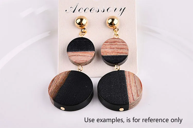 Аксессуары для ювелирных изделий сделай сам деревянные и полимерные серьги с