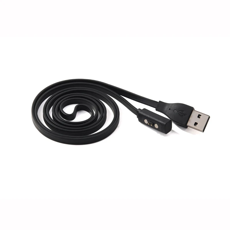 Черный USB зарядное устройство кабель для зарядки галька Время Круглый/время