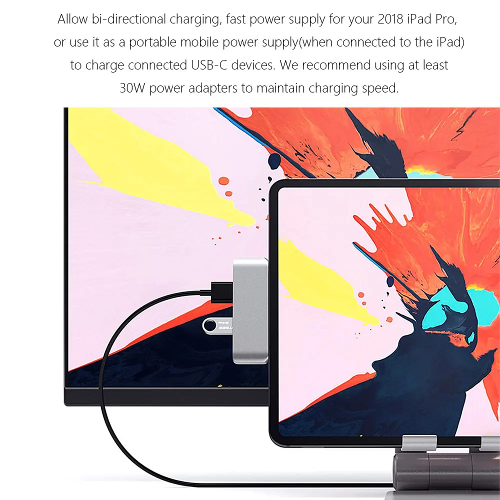 Новый USB C концентратор с 3 5 мм аудио разъемом 4K HDMI Гбит/с порт 18 Вт зарядка мульти