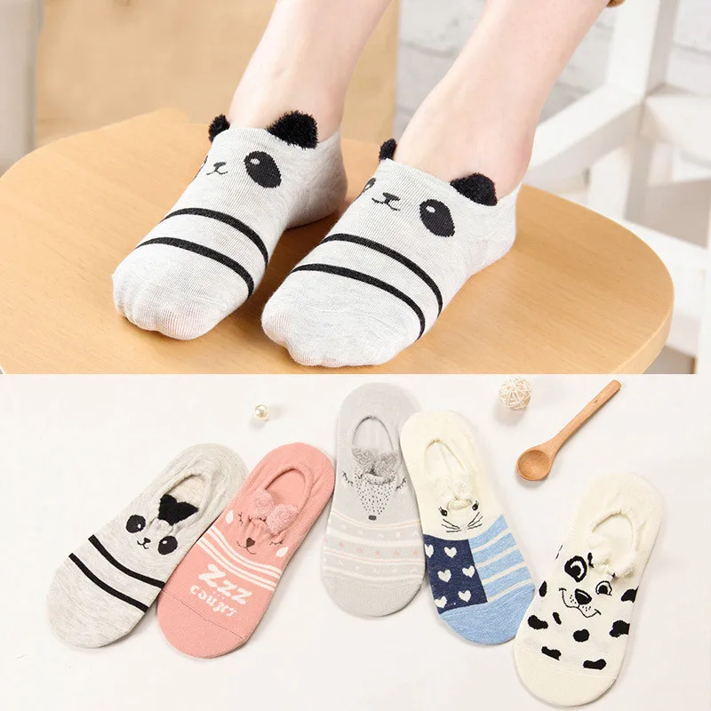 Женские короткие носки милые и высококачественные низкие разноцветные башмачки