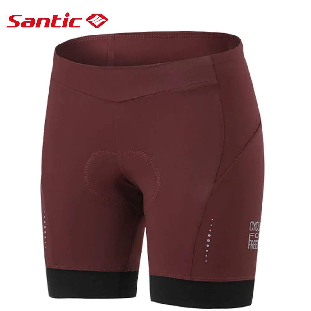 

Santic Cycling Shorts Women Pro Fit Coolmax 4D Pad Bike Shorts Shockproof Anti-pilling Mountain Road MTB Bicycle Shorts