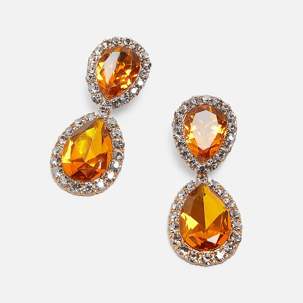 Серьги-капли из органзы с цветочным рисунком для девочек, длинные серьги с этническим цветком, г., длинные серьги с металлическим сердечком, вечерние подарки