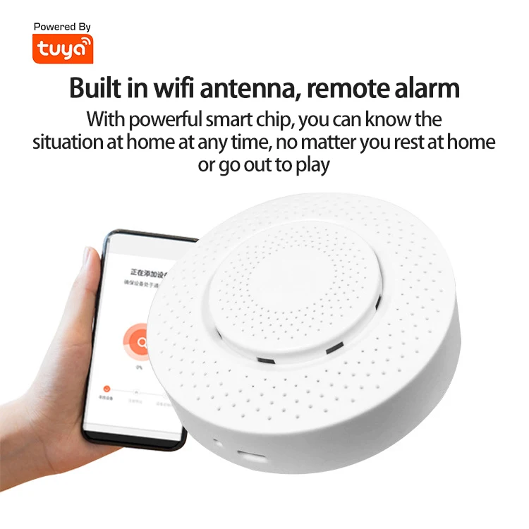 

2021 New Tuya Gas Leak Detector WIFI Gas Sensor Gas Leak Monitoring Sound And Light Alarm Work With Tuya Smart Life APP