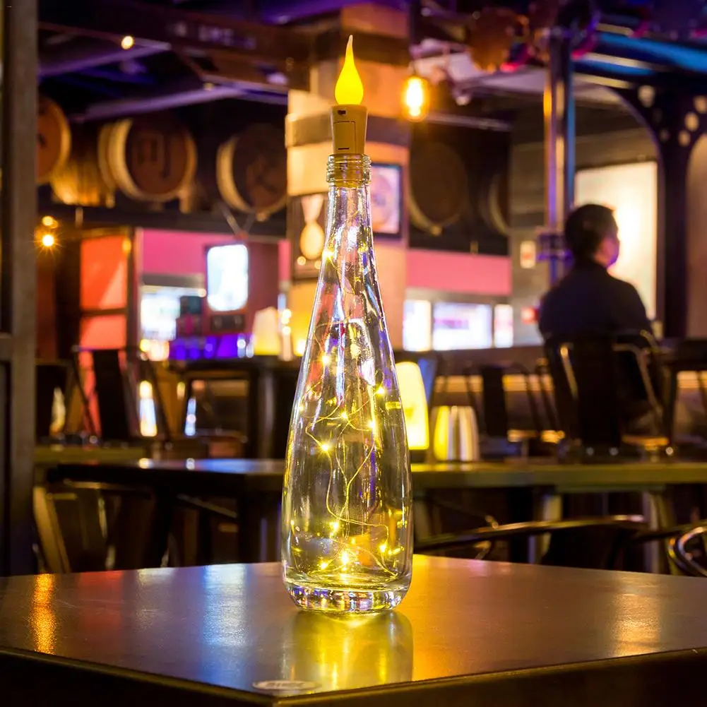 10 шт. СВЕТОДИОДНЫЙ свеча беспламенный инструмент для установки пробок в бутылки