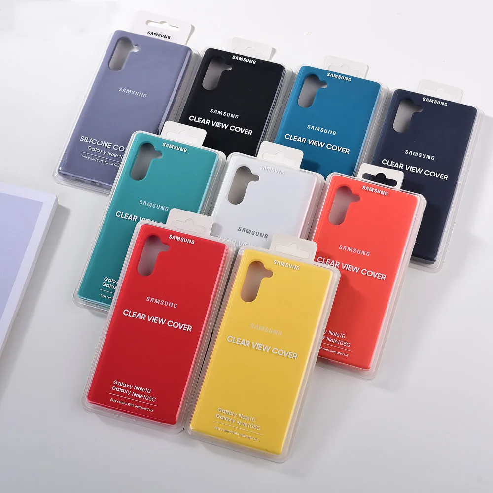 Оригинал Samsung Note 10 плюс Новый Шелковистое мягкое прикосновение жидкий