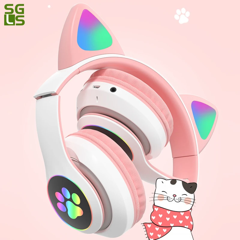 

Bluetooth-наушники «кошачьи уши» с микрофоном