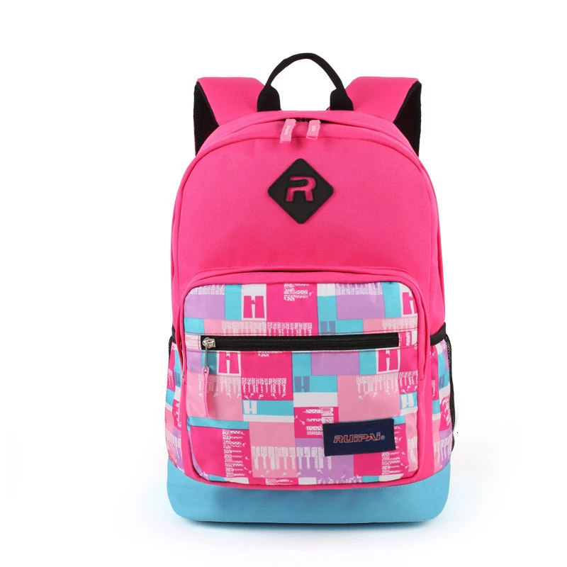 Printing backpack School Bag for Teenagers plaid Children for Girls Boys Unisex Schoolbag travel bags Mochila Grade 1-3 students
