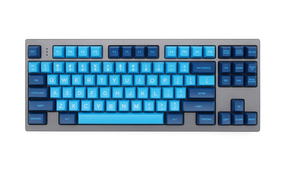 Набор клавиш Domikey SA abs doubleshot Blue Wave для mx stem клавиатура покера 87 104 gh60 xd64 xd68 xd84 xd87 bm60