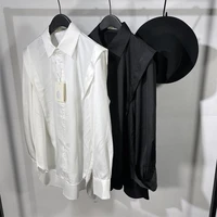 mens long sleeve shirt spring and autumn new dark department personality british korean casual loose large size shirt