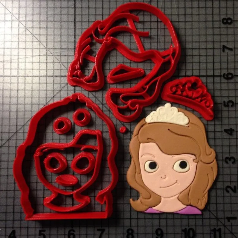 Платье принцессы Софии с героями мультфильмов изготовленное на заказ 3D Печатный