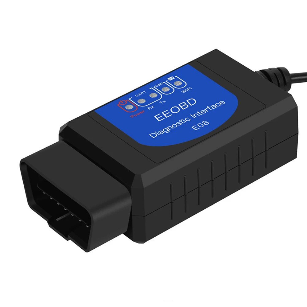 Горячая Распродажа USB ELM327 V1.4 пластиковый OBD2 EOBD сканер с программным обеспечением
