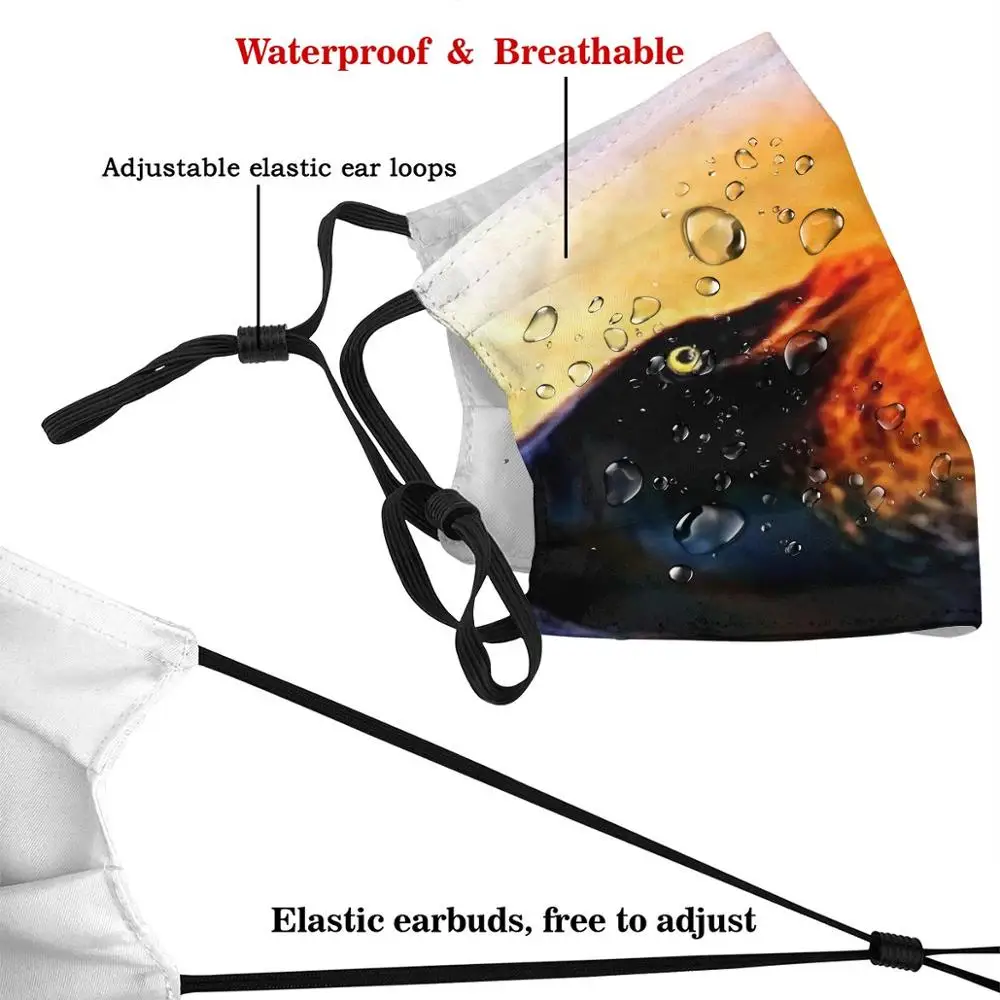 Вороны волны для взрослых детей Пылезащитный фильтр Diy маска Ворон волна вода