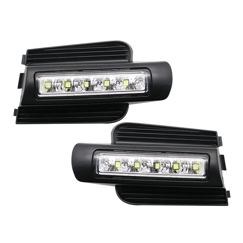 2 шт. светодиодный ные ДХО для Toyota Land Cruiser Prado 120 GRJ120 TRJ120 FJ120 LC120 2002 ~ 2010 дневные