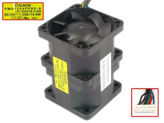 SUNON PMD1204PPBX-A (2).B2378.F.GN P/N:6033B0004701 DC 12V 1.23A 14,8 W 40x40x56mm Вентилятор охлаждения сервера
