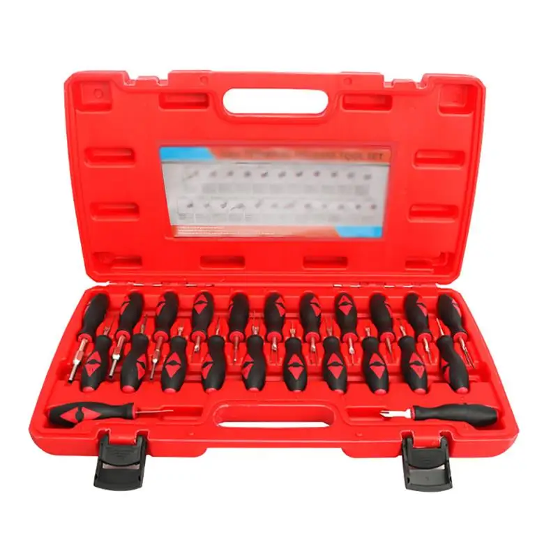 

Professional 23 Pcs Terminals Release Tool Set Unlocking Vehicle Release Tool Vehicle Terminals Release Plug Unlocking Tool