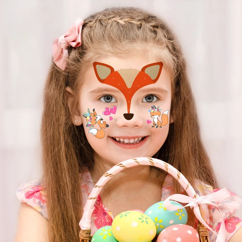 1 шт. Детские карнававечерние наклейки для лица татуировок Русалка дельфин