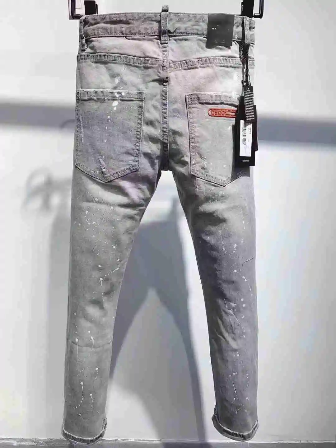 NEW Men Jeans Ripped for Skinny DSQ Pants Zipper Outwear Man | Мужская одежда