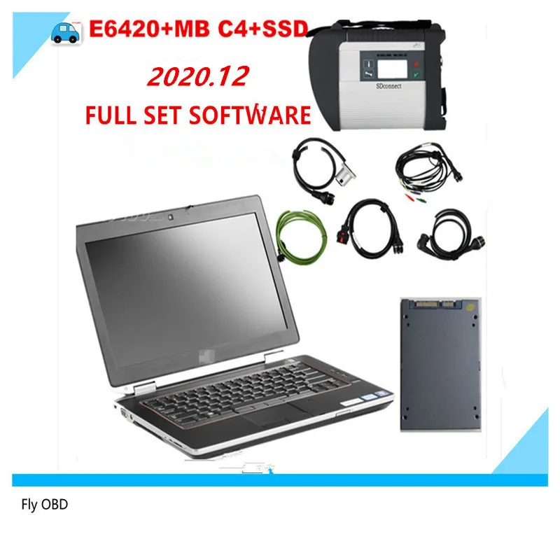 Диагностический прибор MB Star C4 SD диагностический для соединения с E6420 и последним