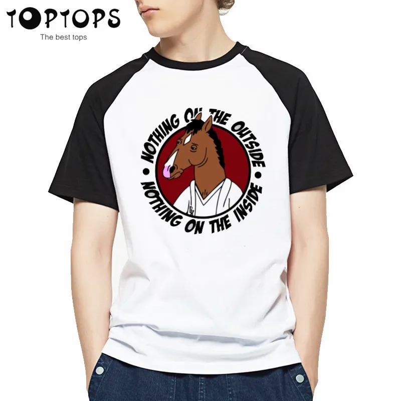 Famous Movie Bojack Horseman T Shirt for Men and Women Summer Fashion Male O Neck Print T-Shirts Streetwear Unisex Graphic Tees