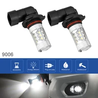 2pcs car headlight fog light bulbs 9006 12v 100w 6000k white highlighting automobile led headlights fog lamp light bulbs for car