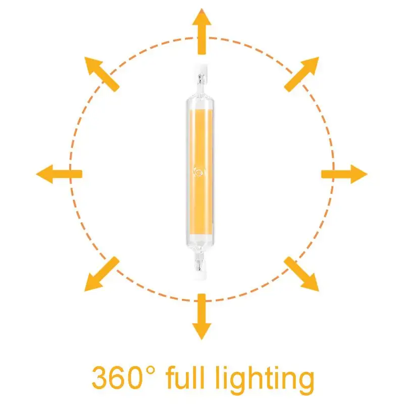 2 предмета R7S светодиодный светильник лампы 15 Вт 118 мм COB 110 в 230 В заменить