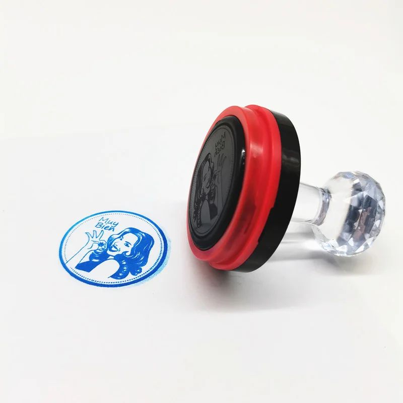 

Personalized Seal Stamp Logo Self inking Stamp Customized Photosensitive ink Stamp Professional Designer Round Oval Stamp