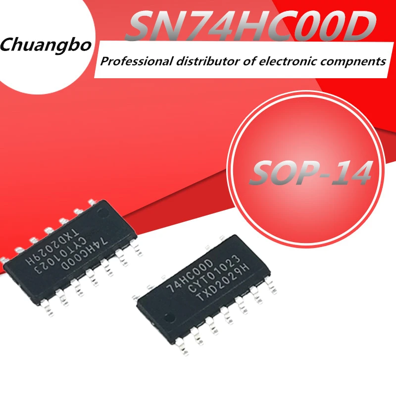 10 шт.-20 шт. 74HC00 SOP14 74HC00D SOP SN74HC00DR SOP-14 SN74HC00 SMD новый спот