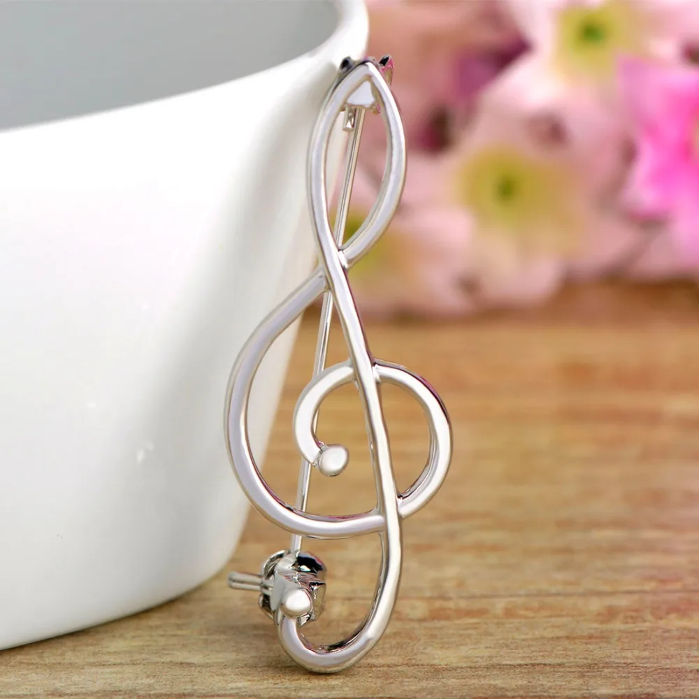 Брошь для нот в простом стиле и корсажное золото большие броши специальная