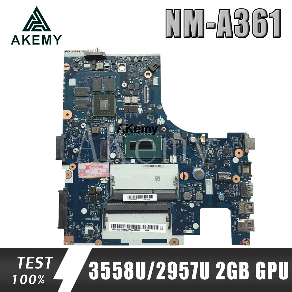 ACLU3/ACLU4 NM A361/NM A271 материнская плата для For Lenovo G50 80 80M ноутбука cpu 3558U/2957U 2 Гб GPU DDR3 100%