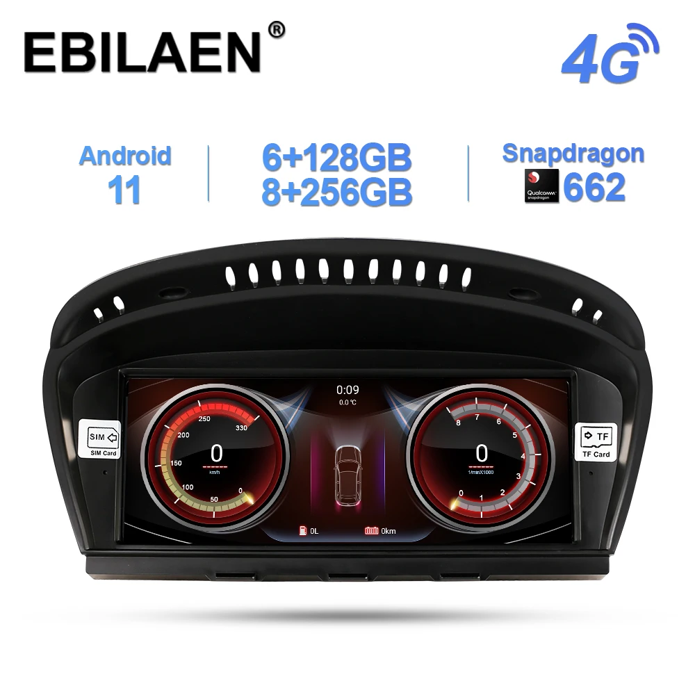 EBILAEN Android 11 Автомагнитола для BMW 5 серии E60 E61 E62 E63 3 E90 E91 система CCC/CIC головное