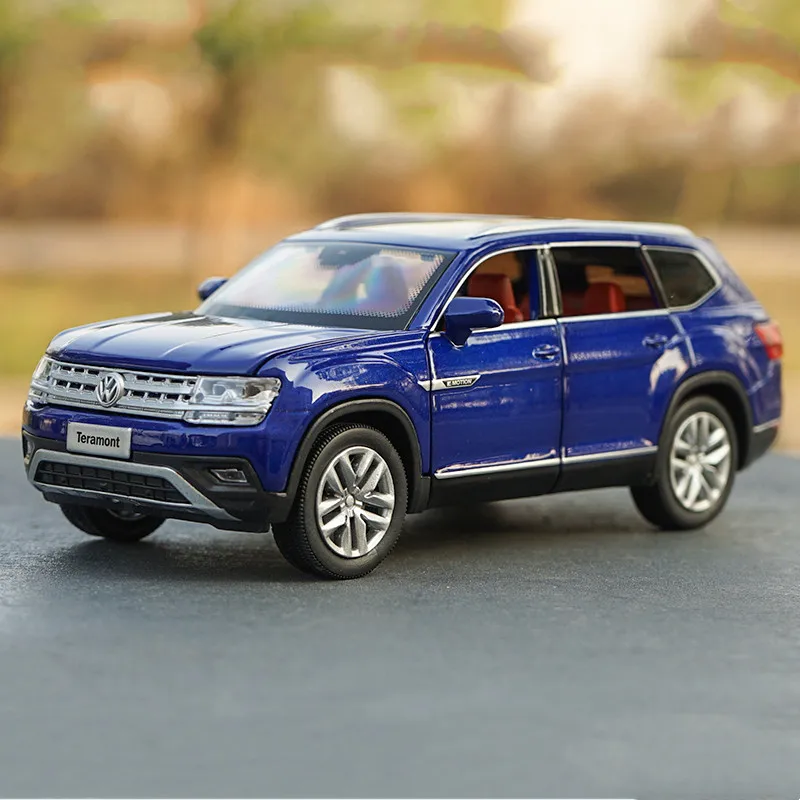 

Модель автомобиля Volkswagen Tourang teramont из металлического сплава, литой под давлением, модель для взрослых, коллекционная детская игрушка, Подаро...