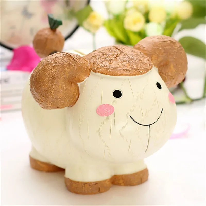 Смола кролик панда денежный ящик с мультяшным тигром копилка экономия денег Bank