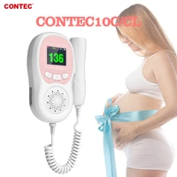 contec10ccl water proof free battery hand held pocket fetal doppler heart rate device lcd screen display no radiation
