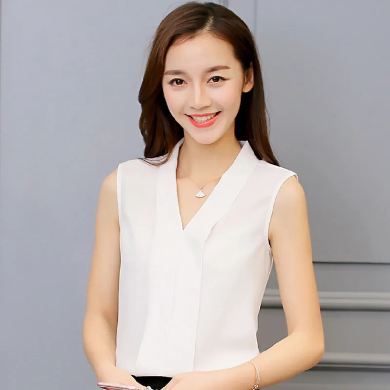 

Блузка женская летняя с коротким рукавом, шифоновая