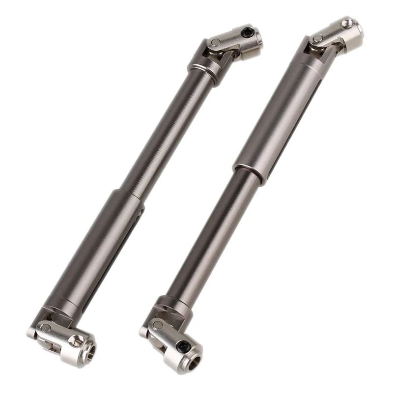 2pcs Titanium Color Universal Aluminium Scx0016 Drive Shaft For Axial Scx10 Electric 4wd Rc1:10 Off-Road Model Car | Электроника