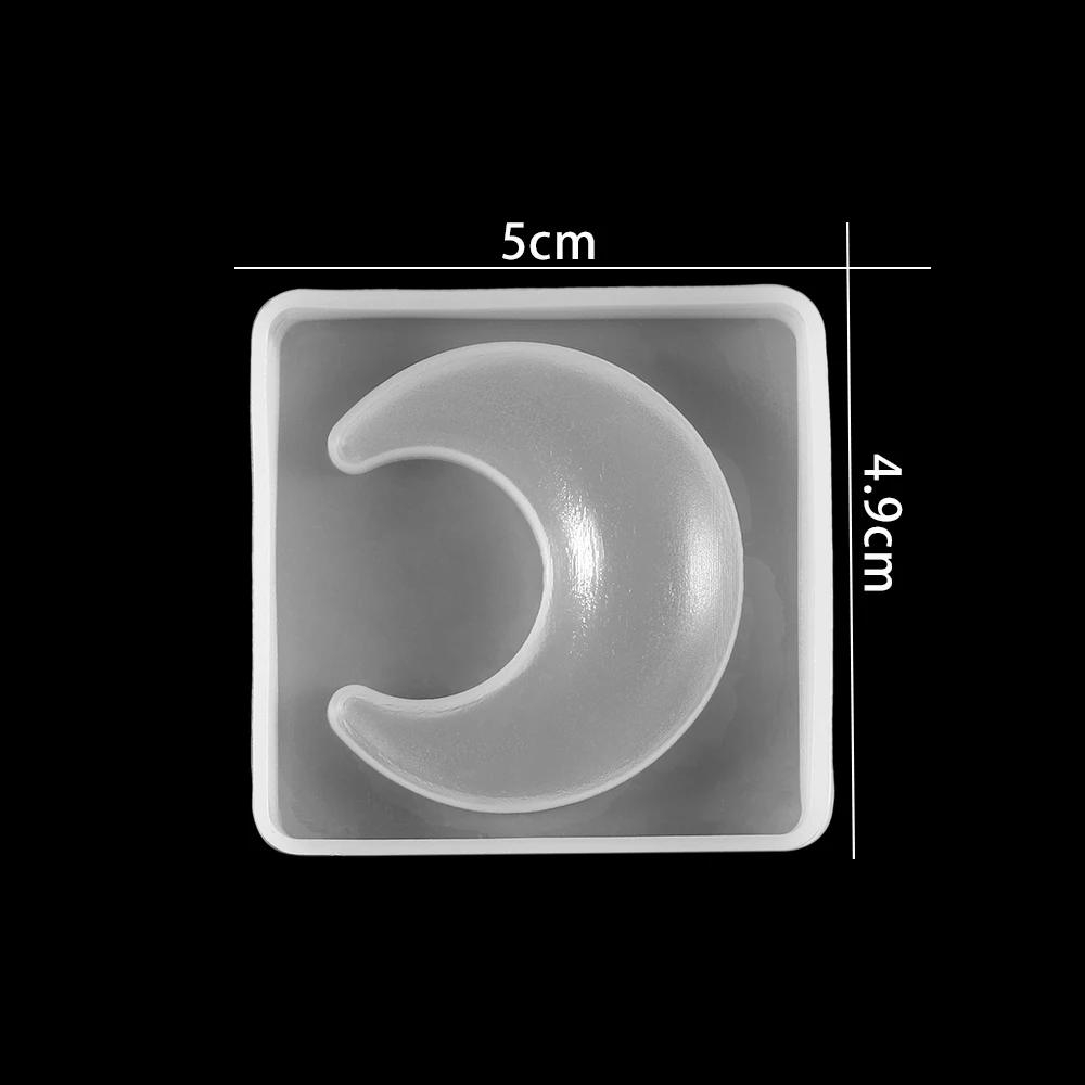 1pcs Cat Key chain Silicone Molds Epoxy Resin Craft Jewelry Making Mini Heart Moon Star Mold Resin DIY Charms Keychain Tools