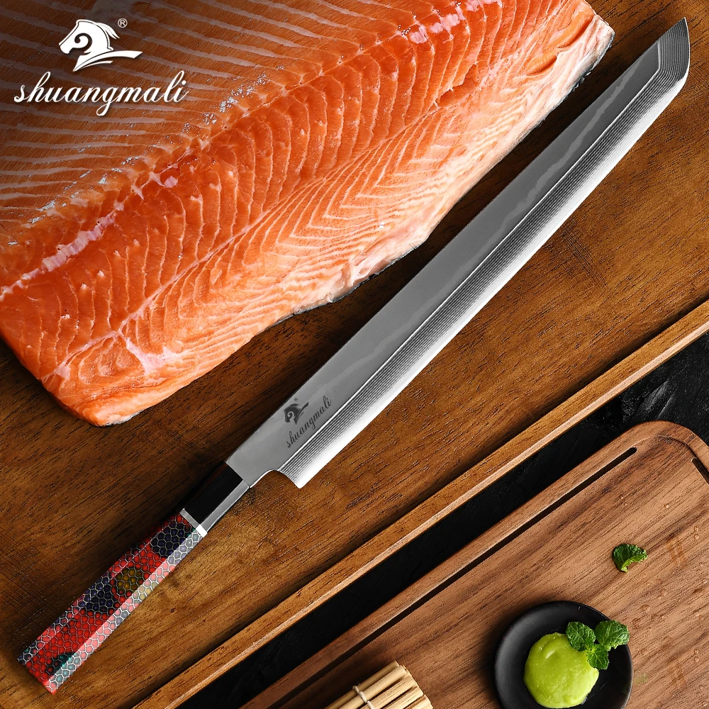 Ножи для сашими 11 дюймов Дамасские японские ножи суши|Кухонные ножи| |