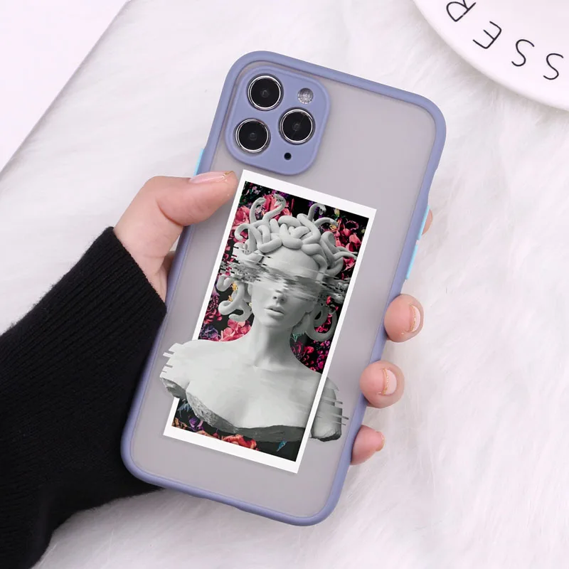 

Funny Art Pattern Phone Case For iPhone 12 11 Pro Max X XR XS Max 7 8 Plus Mini Bumper Shockproof Back Cover