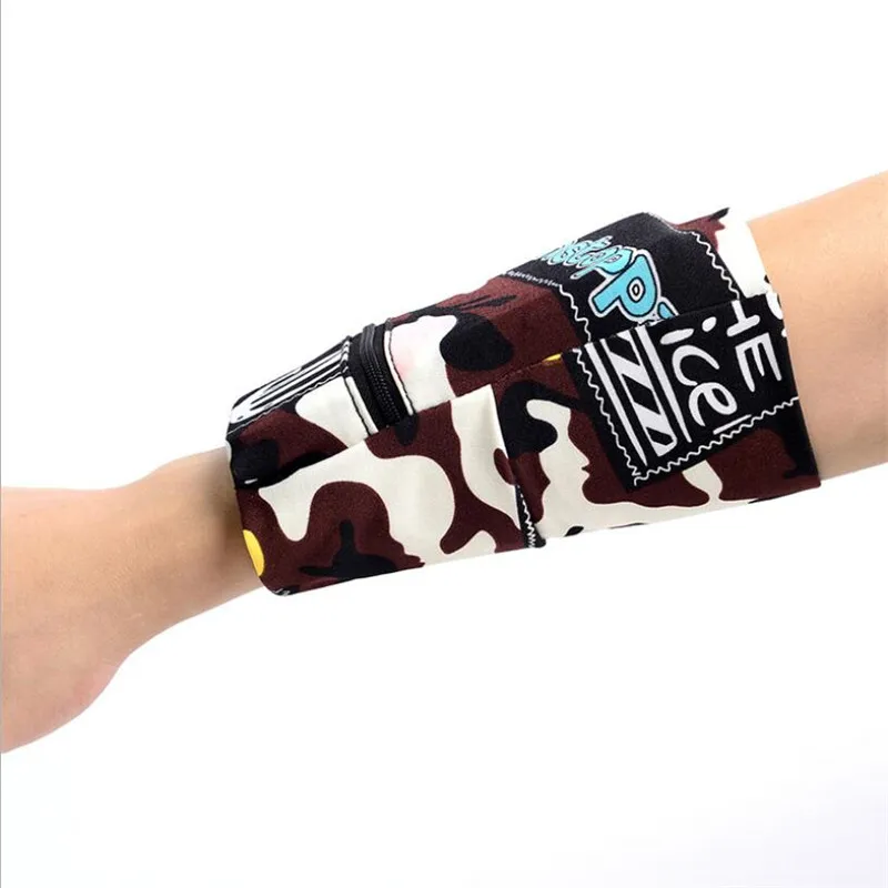 Многофункциональный ремешок на молнии лодыжку спортивный запястье кошелек