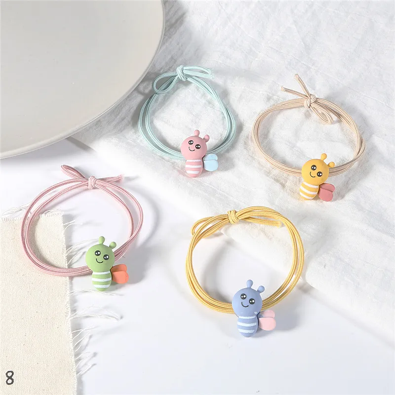 Высокое качество 1 шт. милые пчелы эластичные резинки для волос девочек конский