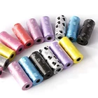 Товары для домашних животных 10 рулонов 150 шт. сумка с изображением кошек и собак корма Сумки на открытом воздухе дом чистым пополнения мешок для мусора